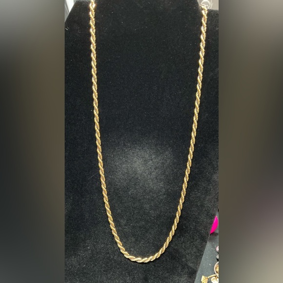 Napier Jewelry - Napier Gold Necklace Elegant Rope Twist Design
